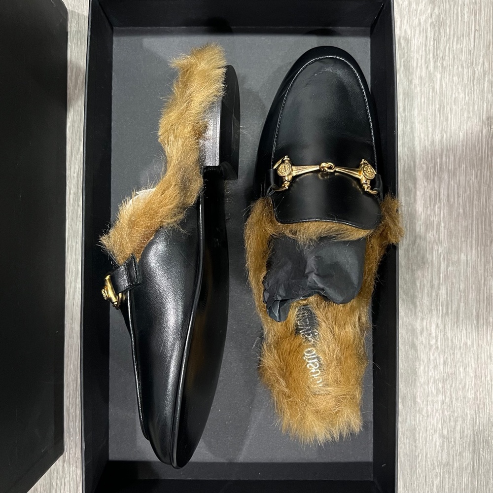 Roberto Cavalli Faux Fur Loafers Size 36EU - Picture 4 of 7